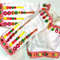Navratri Multicolor Embroidered Blouse With Foil Mirror