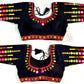 Navratri Multicolor Embroidered Blouse With Foil Mirror