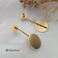 Circular Disc Statement Earrings