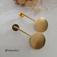 Circular Disc Statement Earrings