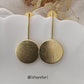 Circular Disc Statement Earrings