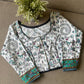Vintage Worli Printed 3/4th Sleeves Pure Cotton Blouse