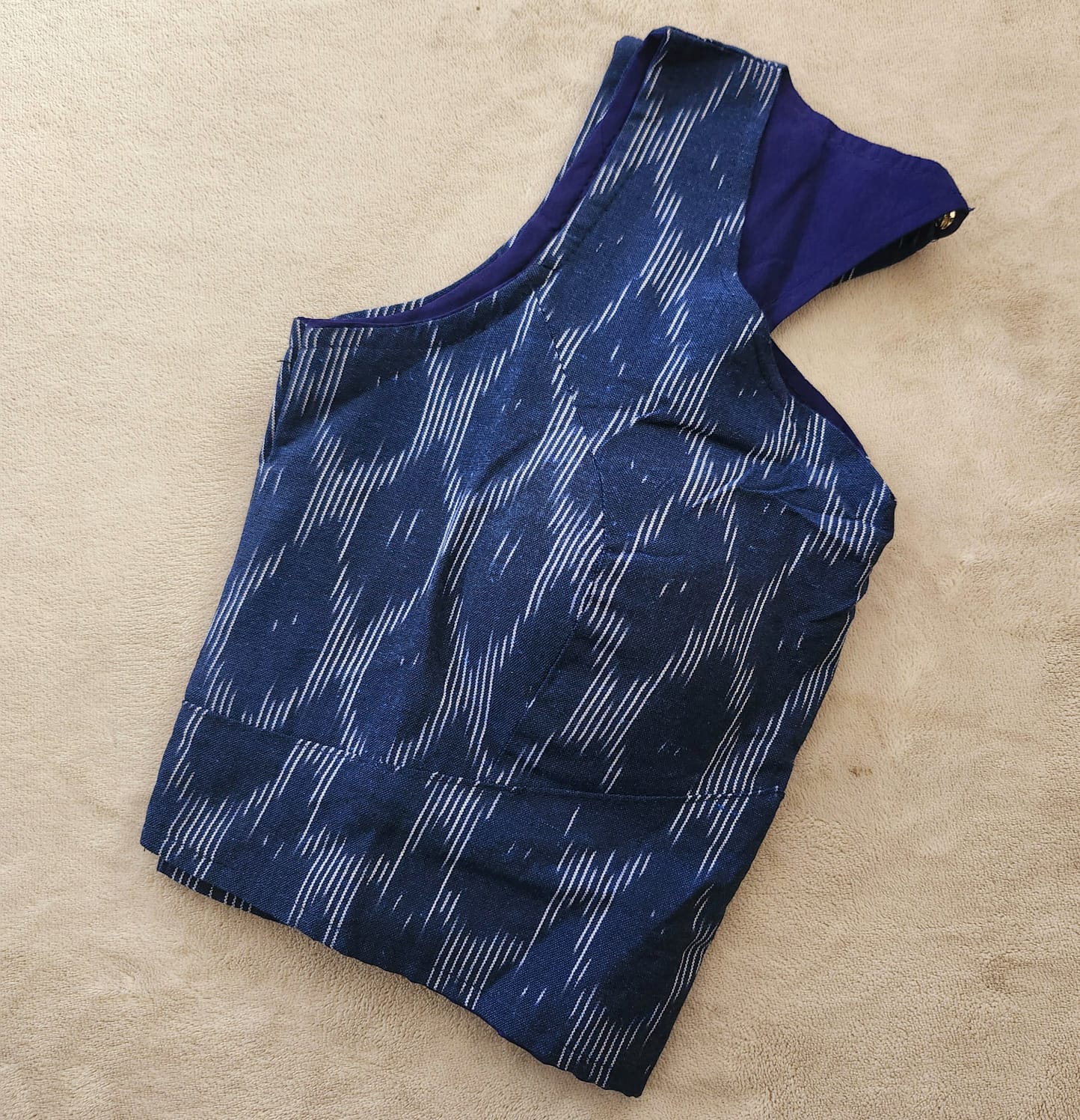 Indigo Blue Cotton Blouse