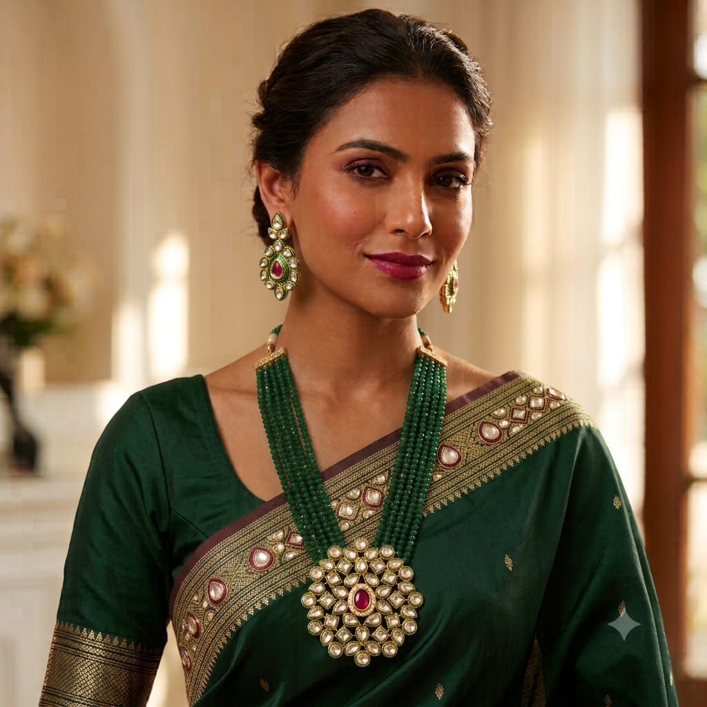Gauri Kundan Necklace with Earrings