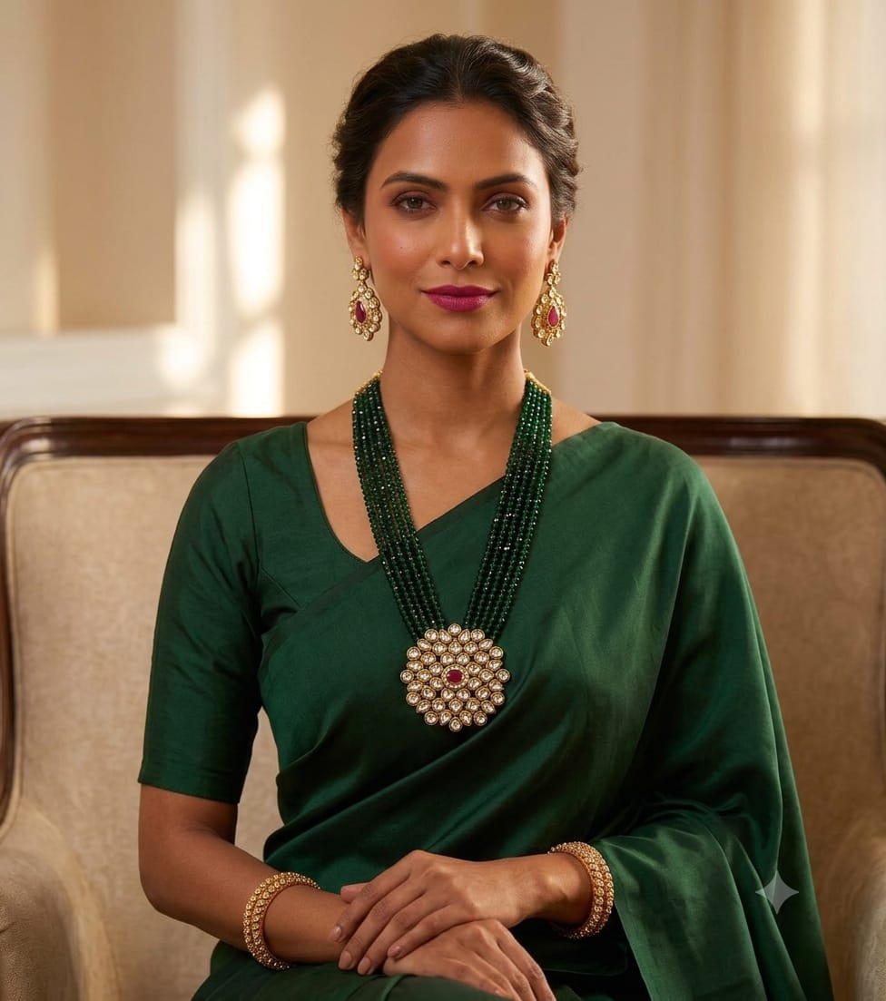 Gauri Kundan Necklace with Earrings