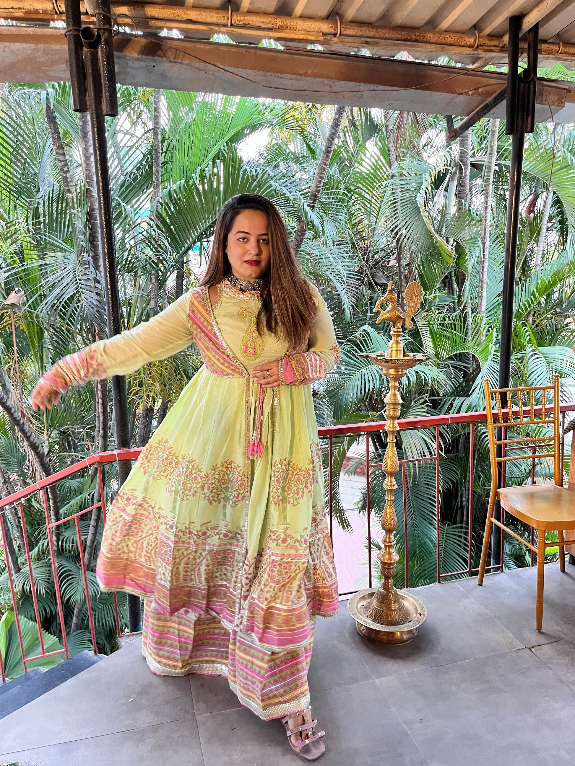 STORI Festive Anarkali Kurti Set