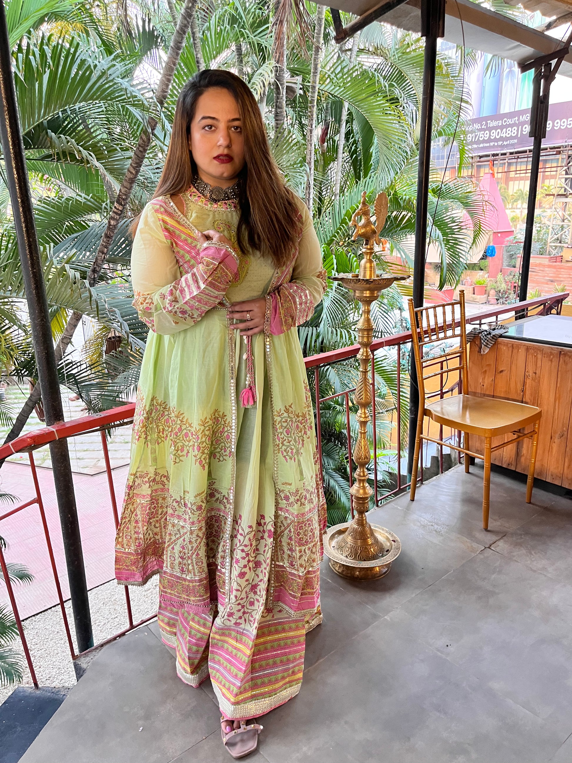 STORI Festive Anarkali Kurti Set