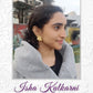 Isha Kulkarni in Valencia Golden Flower Earrings