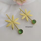 Sitara Golden Polish & Stone Statement Earrings