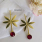 Sitara Golden Polish & Stone Statement Earrings