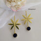 Sitara Golden Polish & Stone Statement Earrings