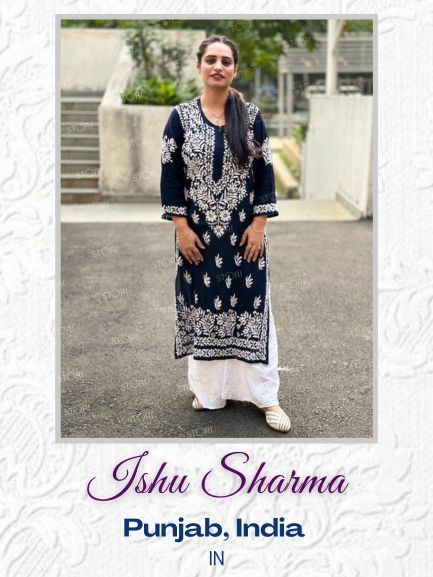 Ishu Sharma in STORI Chikankari Kurti