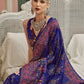 Blue Patola Silk STORI Saree Online Near You