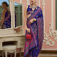Blue Patola Silk STORI Saree Online Near You