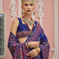 Blue Patola Silk STORI Saree Online Near You