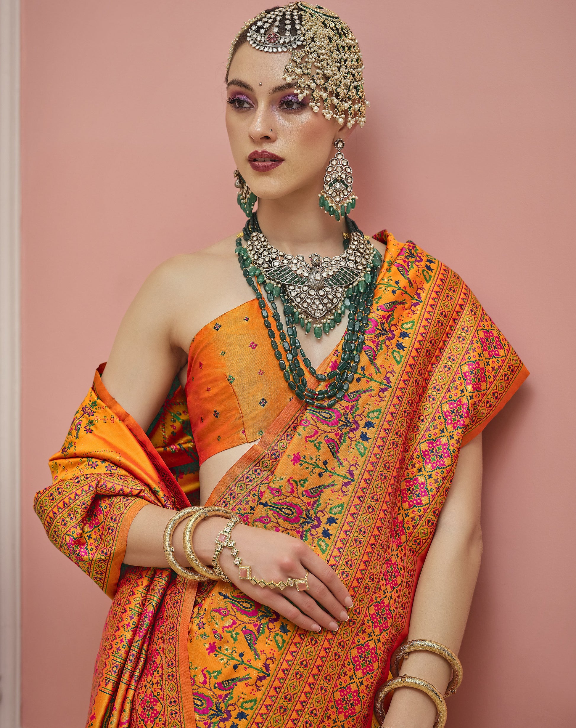 Yellow Patola Saree in STORI