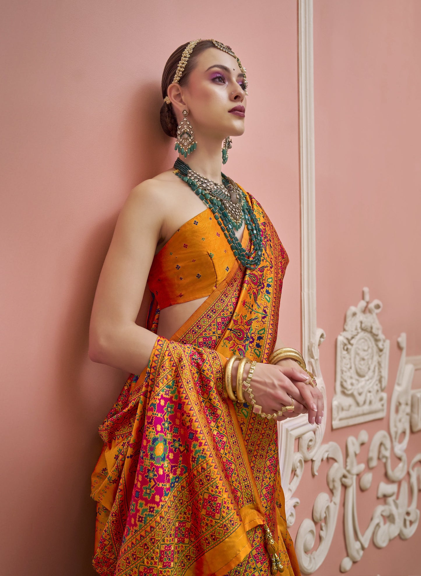 Yellow Patola Saree in STORI