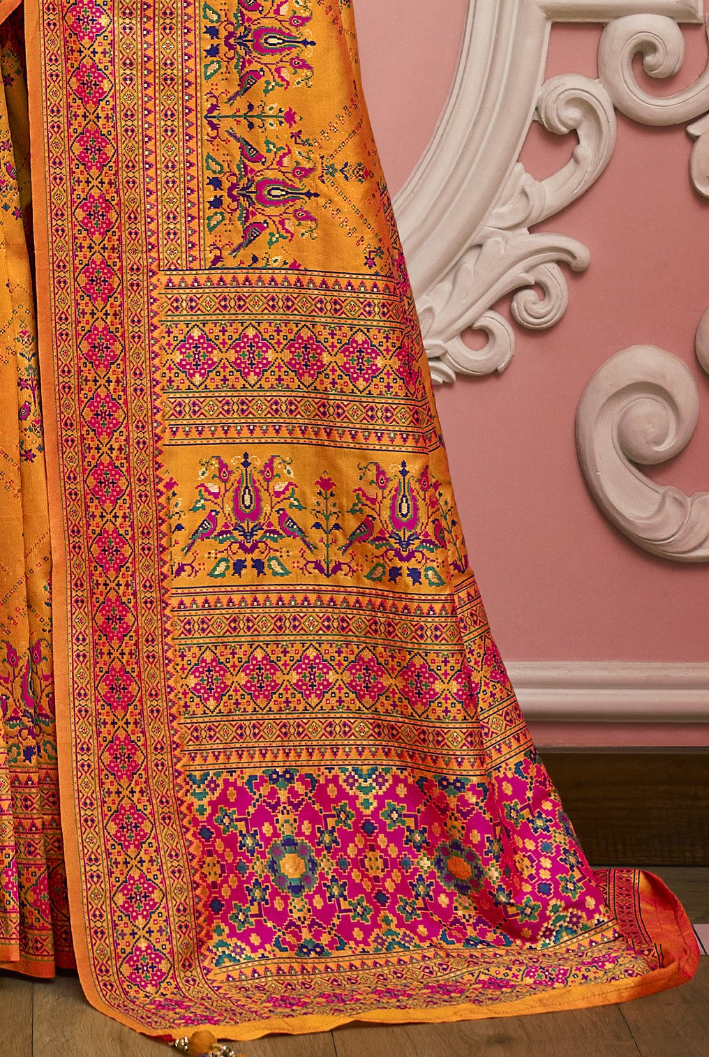 Yellow Patola Saree in STORI