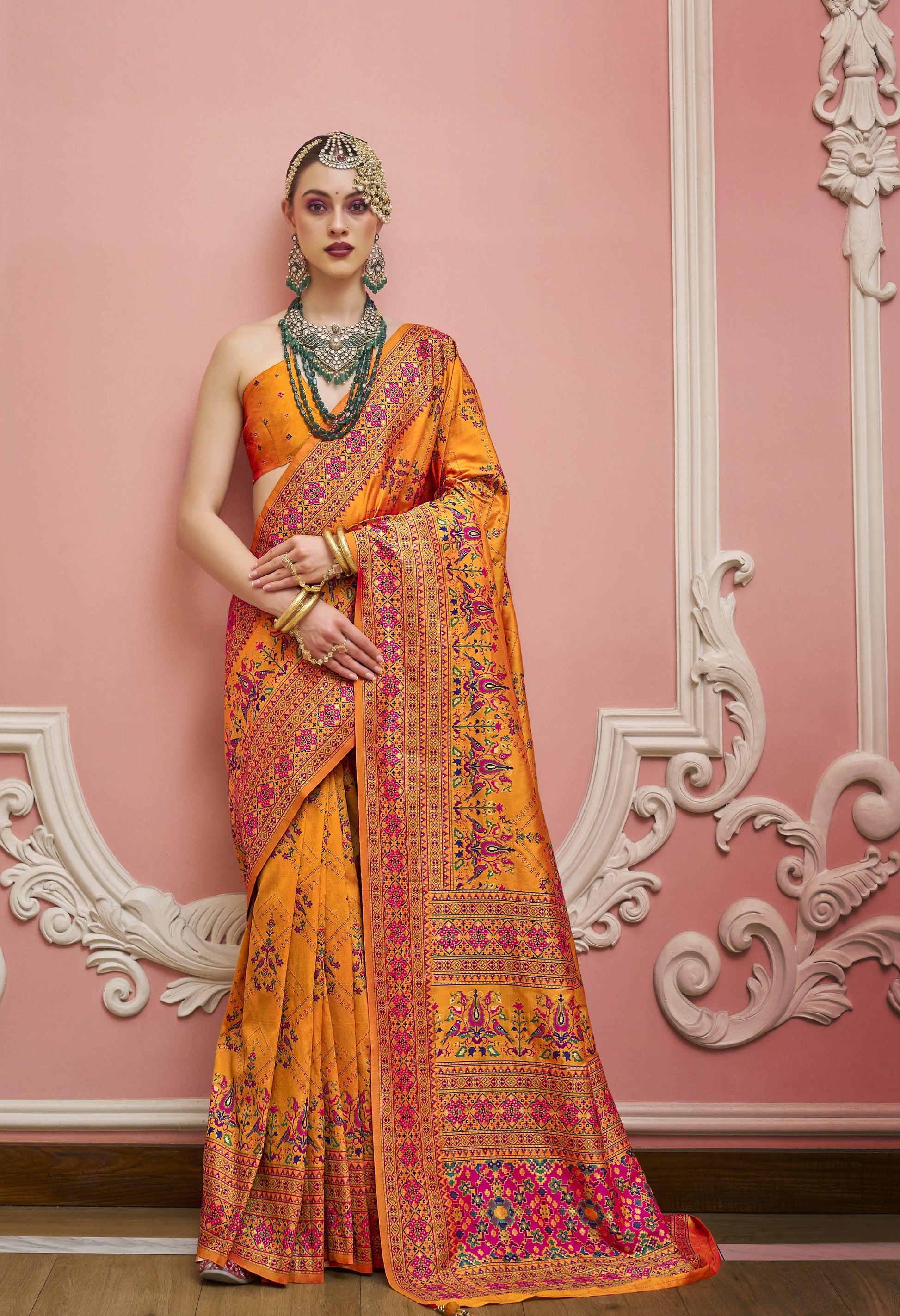 Yellow Patola Saree in STORI