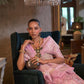 Pink Handloom Woven Linen Saree