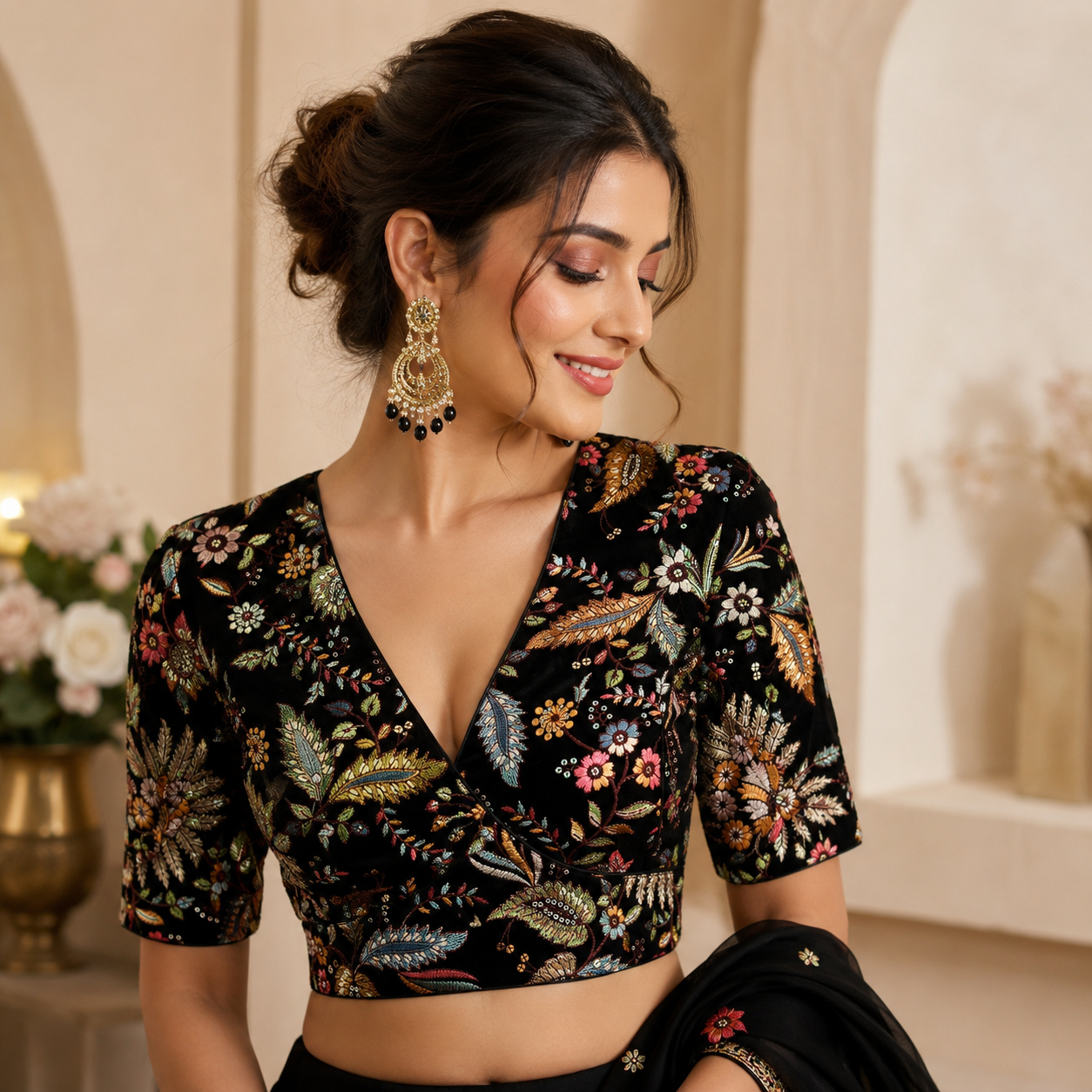 Kashmiri Heavy Embroidered Designer Blouse