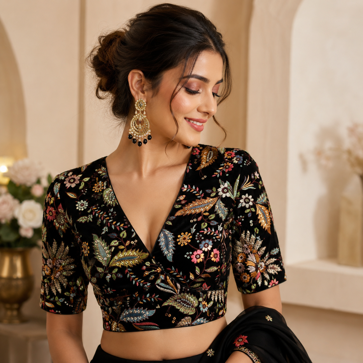 Kashmiri Heavy Embroidered Designer Blouse