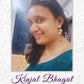 Kinjal Bhagat in Golden Dots Twig & Raw Stones Earrings