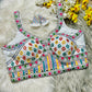 Kutchi Embroidered Blouse With Elbow Sleeves