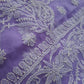 Lavendar Sanah Handcrafted Lucknowi Chikankari Saree