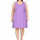 Lavendar Cotton Long Inner Slip Plus Size