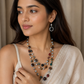 MARTHA 2 LAYER NECKLACE AND EARING SET