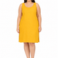 Mango Yellow Cotton Long Inner Slip Plus SIze