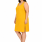 Mango Yellow Cotton Long Inner Slip Plus SIze1