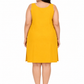 Mango Yellow Cotton Long Inner Slip Plus SIze2