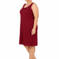 Maroon Cotton Long Inner Slip Plus Size1