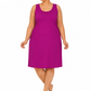 Mauve Cotton Long Inner Slip Plus Size
