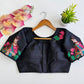Meera Printed Pichwai Designer Blouse With Sequins Handwork