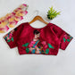 Meera Printed Pichwai Designer Blouse With Sequins Handwork