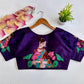Meera Printed Pichwai Designer Blouse With Sequins Handwork