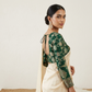 Mehraab Banarasi Silk Blouse With Long Sleeves