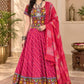 Leheriya Red Lehenga Choli Set