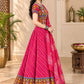 Leheriya Red Lehenga Choli Set