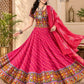 Leheriya Red Lehenga Choli Set