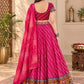 Leheriya Red Lehenga Choli Set