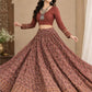 STORI Navratri Ajarakh  Maroon Skirt And Blouse