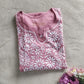 Neevya Powder Pink Soft Modal Handcrafted Short Chikankari Kurti