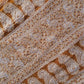 Mustard Yellow Noor Full Jaal Hand Embroidered Lucknowi Chikankari Saree