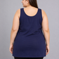 Navy Blue Cotton Short Inner Slip Plus Size11