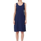 Navy Blue Cotton Long Inner Slip 1