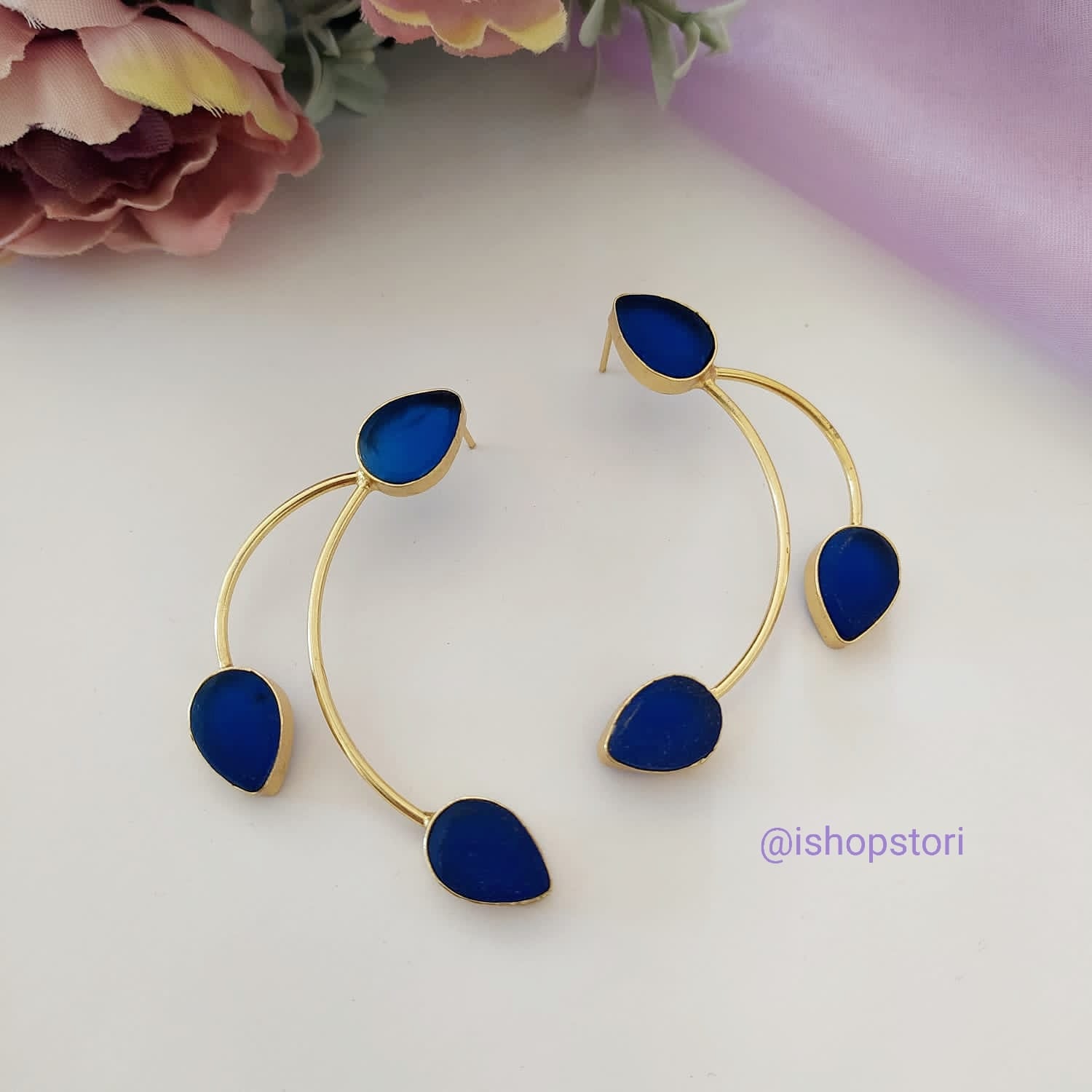 Nitya Arch & Stone Statement EarringsNitya Arch & Stone Statement Earrings